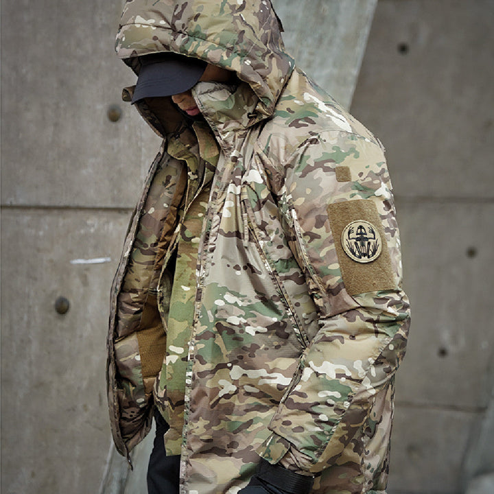 Stay Warm and Dry with Our Waterproof And Warm Camouflage Cotton Jacket