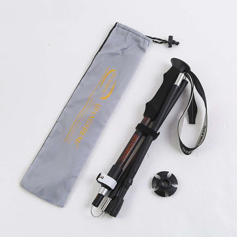 Discover the Ultimate Outdoor Companion: The Outdoor Folding Five-section Straight Trekking Pole